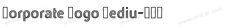 Corporate Logo Mediu字体转换